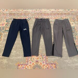 EUC Lot of three Youth Small Under Armour pants